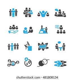 Business and teamwork icons,Vector