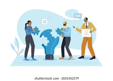 Business teamwork illustration concept vector