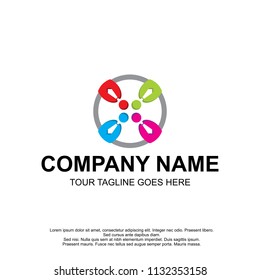 business teamwork logo