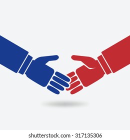 business teamwork logo concept. vector illustration - eps 10
