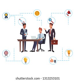 business teamwork networking