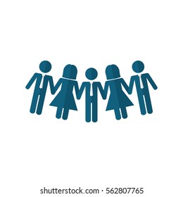 Business teamwork pictogram icon vector illustration graphic design