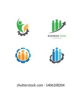 Business teamwork vector icon illustration design