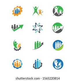Business teamwork vector icon illustration design
