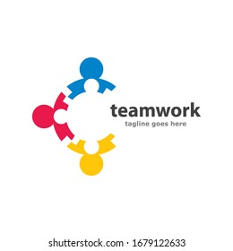 Diseño de ilustraciones de iconos de vectores de trabajo en equipo empresarial