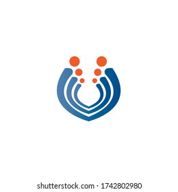 Diseño de iconos de vector de trabajo en equipo de negocios