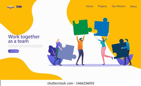 Business Teamwork Vector Illustration Concept , Suitable for web landing page, ui, mobile app, editorial design, flyer, banner, and other related occasion