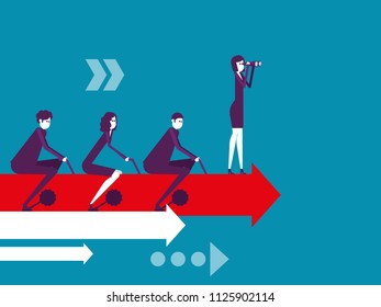 Business teamwork, Vector illustration business cooperation concept, Meeting, Growth.