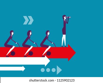Business teamwork, Vector illustration business cooperation concept, Meeting, Growth.