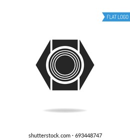 Business, technical and engineering logo for company. Geometric logotype.