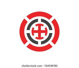 Business techno logo design template