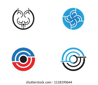 Business techno logo vector template