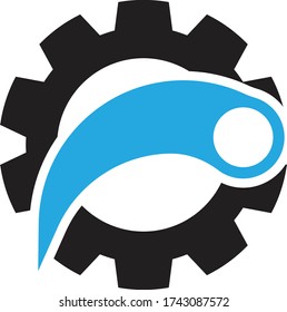 Business techno logo vector template