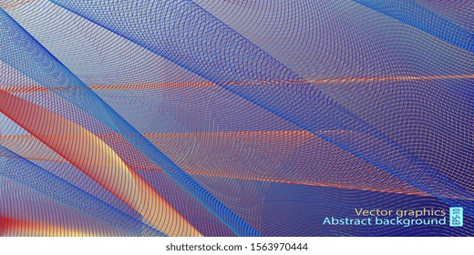 Business or technology abstract background. Vector illustration. Smart design for your business advert. EPS-10. Gradient overflow