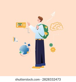 Business Technology Background Vector Illustration