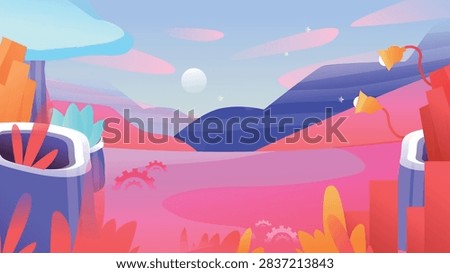 Business Technology Background Vector Illustration