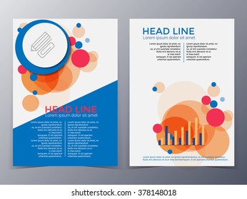 business and technology brochure design template vector  in A4 size  for use as company annual 
report, poster,flyer

