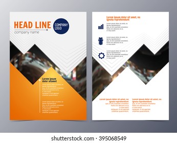 business and technology brochure design template vector  in A4 size  for use as company annual report, poster,flyer