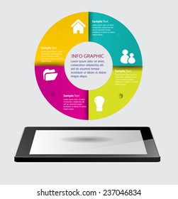 Business technology bubble speech template style. 