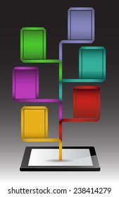 Business technology bubble speech template style.time line time text box template for website computer graphic and internet. 