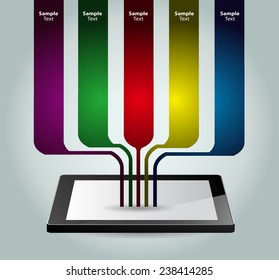 Business technology bubble speech template style. time text box template for website computer graphic and internet. 