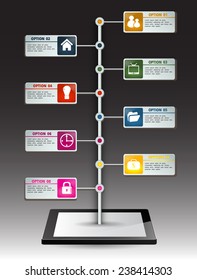 Business technology bubble speech template style.time line time text box template for website computer graphic and internet. 