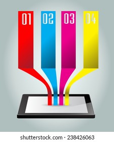 Business technology bubble speech template style. text box template for website computer graphic and internet. 