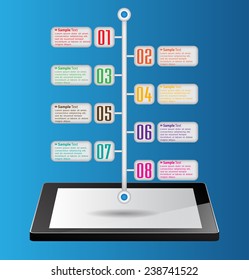 Business technology bubble speech template style. time line text box template for website computer graphic and internet. 