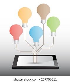 Business technology bubble speech template style. text box template for website computer graphic and internet. lamp