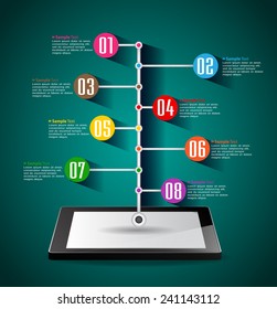 Business technology bubble speech template style. time line text box template for website computer graphic and internet.