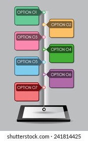Business technology bubble speech template style. text box template for website computer graphic and internet.
