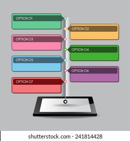 Business technology bubble speech template style. text box template for website computer graphic and internet.