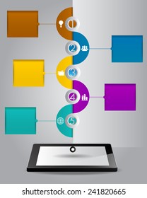Business technology bubble speech template style. text box template for website computer graphic and internet.