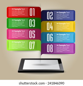 Business technology bubble speech template style. text box template for website computer graphic and internet.