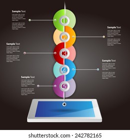 Business technology bubble speech template style. text box template for website computer graphic and internet. time line