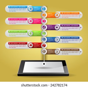 Business technology bubble speech template style. text box template for website computer graphic and internet. time line