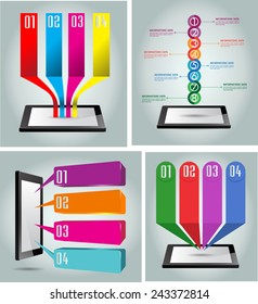 Business technology bubble speech template style. text box template for website computer graphic and internet. time line. cycle. many, various 