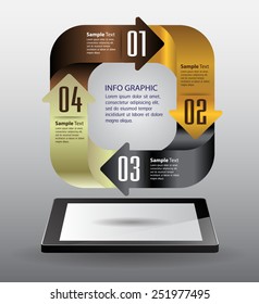 Business technology bubble speech template style. arrow cycle text box template for website computer graphic and internet.