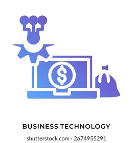 Symbol für Farbverlauf in der Unternehmenstechnologie