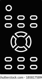 Business and technology icon for control  & wireless 