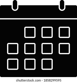 Icono comercial y tecnológico para fecha y mes 