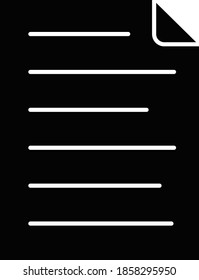 Business and technology icon for document  & sheet 
