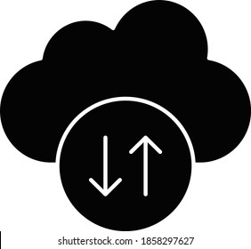 Business and technology icon for downloading  & cloud 