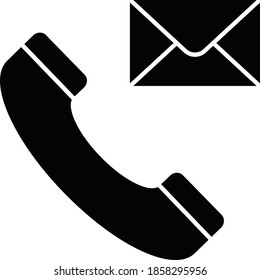 Icono comercial y tecnológico para enviar mensajes y contactarnos 