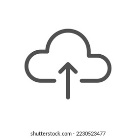 Business and technology icon outline and linear vector.