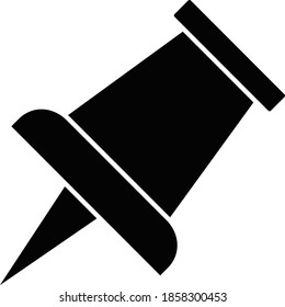 Business and technology icon for pushpin  & stationary 