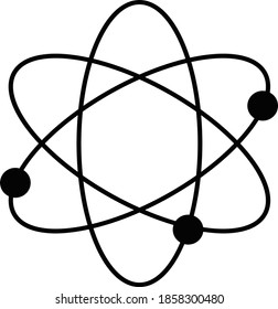 Business and technology icon for science  & nuclear 