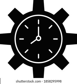 Icono comercial y tecnológico para el tiempo y la configuración 
