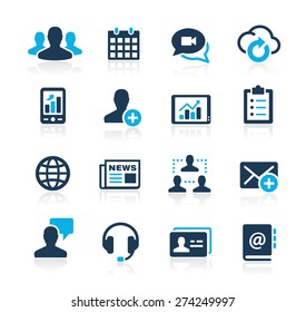 Business Technology Icons. Azure Series