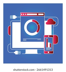 Integration und Automatisierung von Unternehmenstechnologien - Symboldesign